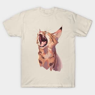 THE CAT YAWNED T-Shirt